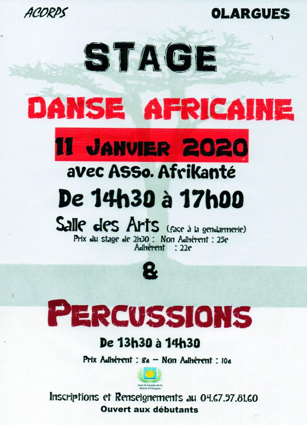 Stage danse africaine