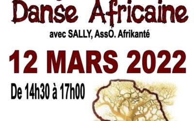 Stage de danse Africaine ce samedi 12 mars