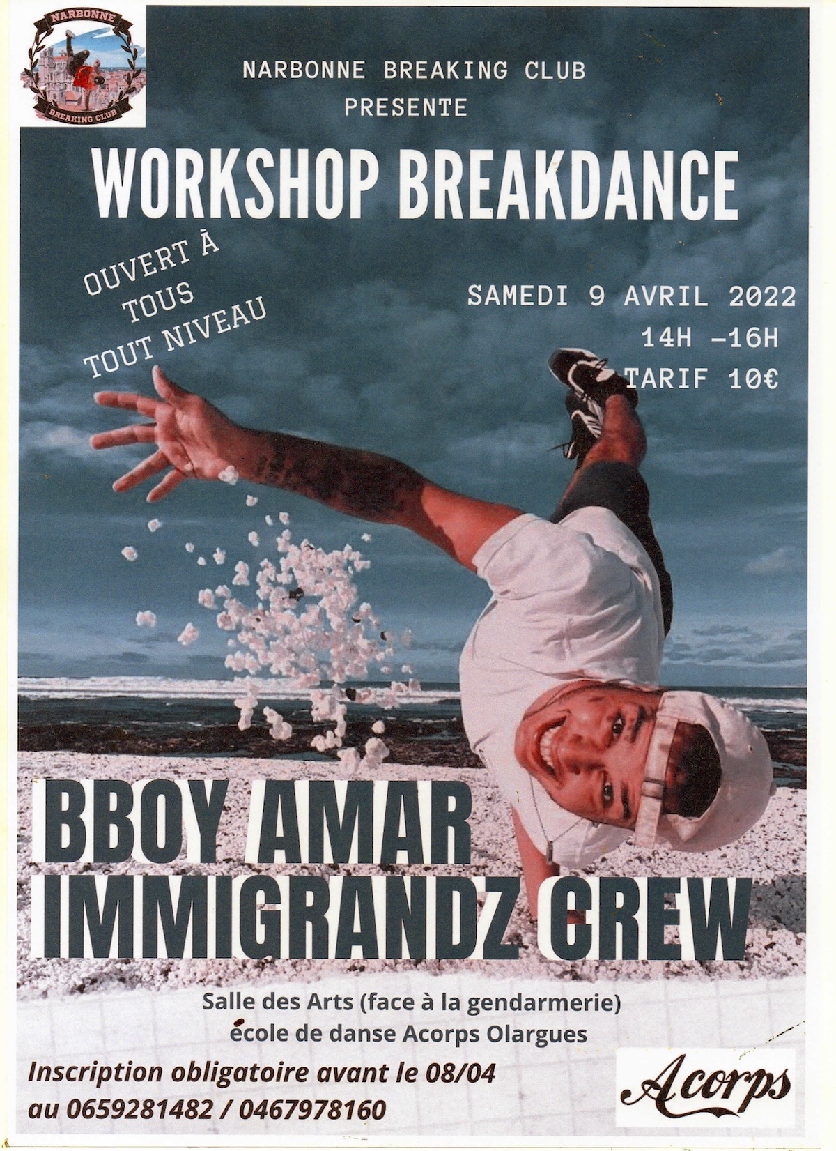 Workshop Breakdance par BBOY AMAR « Immigrandz Crew »