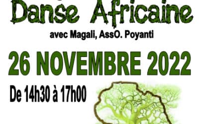 Stage de danse africaine du dimanche 26 novembre 2022