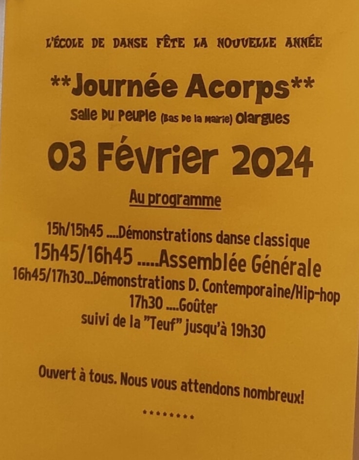 Journée Acorps