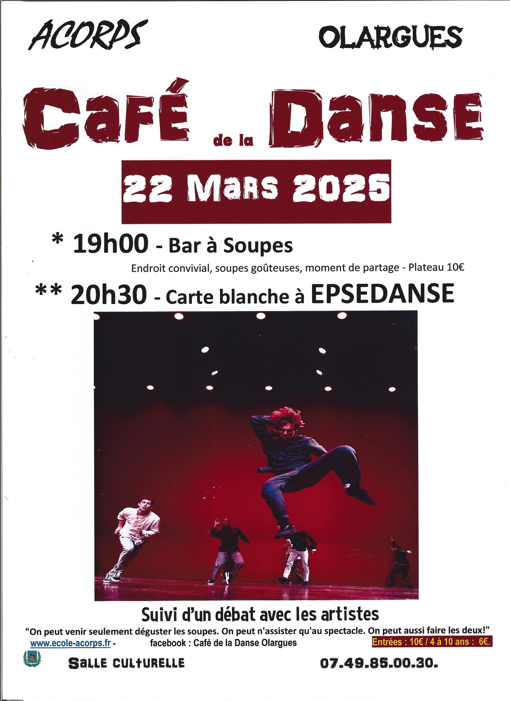 Café De La Danse 22 Mars 2025