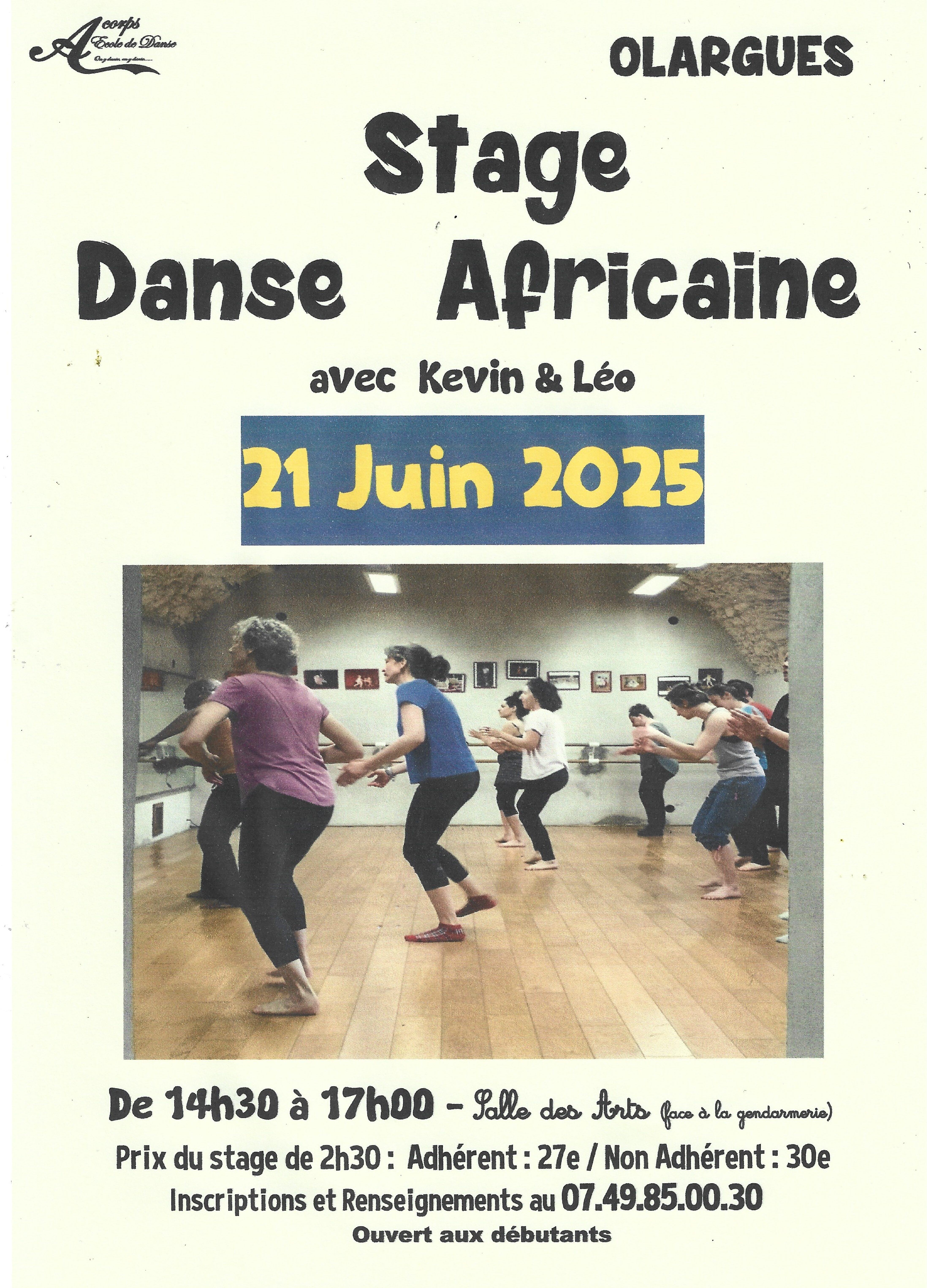 Stage de Danse Africaine // Samedi 21 juin 2025